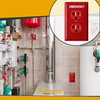 Emergency Red Outlet Covers, Duplex Receptacle Switch Wall Plate, 1-Gang