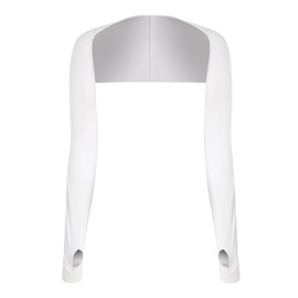 Cooling Shawl Arm Sleeves for Women Men, Breathable Sun Protection Anti UV Arm Sleeves for Outdoor Sports (White)