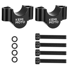 KEMIMOTO Handlepost, Motorcycle, 0.8 inch (20 mm) Up, Universal Handlebar, Riser, For Diameter 0.9 inch (22.2 mm), Handle Spacer, CNC Machined, Aluminum, Compatible with Selo 250, KAWASAKI Z800,