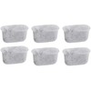 Juego de 6 filtros de agua de carbón activado para