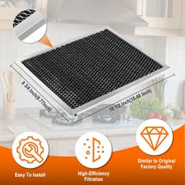Cenipar 97007696 Range Hood Filter,41f Stove Hood Vent Filter Replacement For Broan& Nutone Charcoal Carbon Combo Replace 6105c 97005687-By Size 8.75" X 10.5 X .44"(4 Pack)