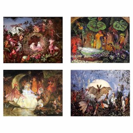 Art Prints: A COLLECTION OF FAIRIES by John Anster Fitzgerald (8"×10" set of 4 prints)