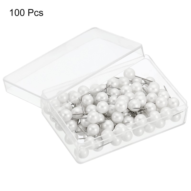 PATIKIL Push Pins, 100 Pack Round Head Map Tacks Thumb