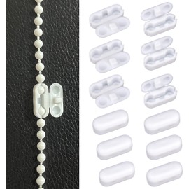 Vayfoni 12 PCS Plastic Blind Cord Connector - Roller Blind Fittings - Roller Blind Chain Connectors - Fits Roller, Roman & Vertical Blinds, Window Blind Safety Clips