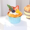6Pcs Artificial Fake Cupcake Decorative Simulation Cupcake Model for Display