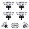Glass Crystal knobs for Dresser Drawers Cabinet,Crystal Knobs Drawer Knobs