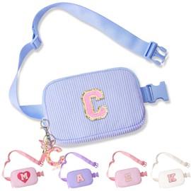 Belt Crossbody Bag for Girls Women - girls fanny pack ages 8-12 Teen Birthday Gifts Small Waist Packs Trendy Kids Fanny Pack, Blue, C