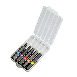 ANEX ACHX5-35L Color Bit Hex Wrench, Single Head, 1.4 inches (35 mm), Case Included, Set of 5 (2.5/3/4/5/6mm)