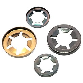 Starlock Washers For Shaft Retaining Push On Clips 2mm - 25mm Spring Steel Star Lock (20, 8mm)