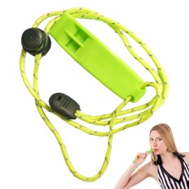 Survival Whistle - High-Decibel Hiking Safety Whistle with Lanyard - Waterproof Camping Gear, Multifunctional Survival Supplies for Disaster Preparedness