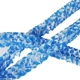 Papstar 1 Box = 10 x 2 Mini Garlands, Paper Diameter 8 cm, 2 m Bavarian Blue, Flame Retardant 19226