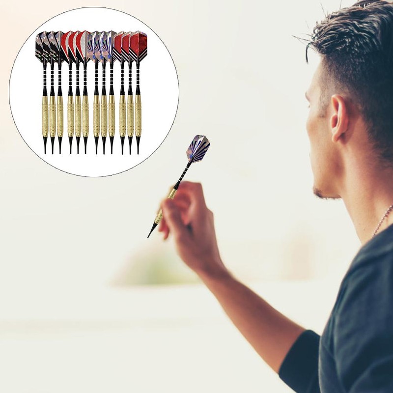 Professional Soft Tip Darts Set with 12 Dart Barrels 30