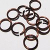 Brown Anodized Aluminum Jump Rings 100 3/8 16g Saw Cut