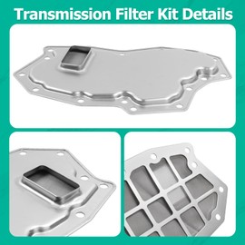 Automatic Transmission Filter with Gasket Kit Compatible with 350Z Armada Frontier Pathfinder Titan EX35 FX35 FX45 G35 G37 M35 M45 Q45 QX56 Replace 31728-97X00 RE5R05A