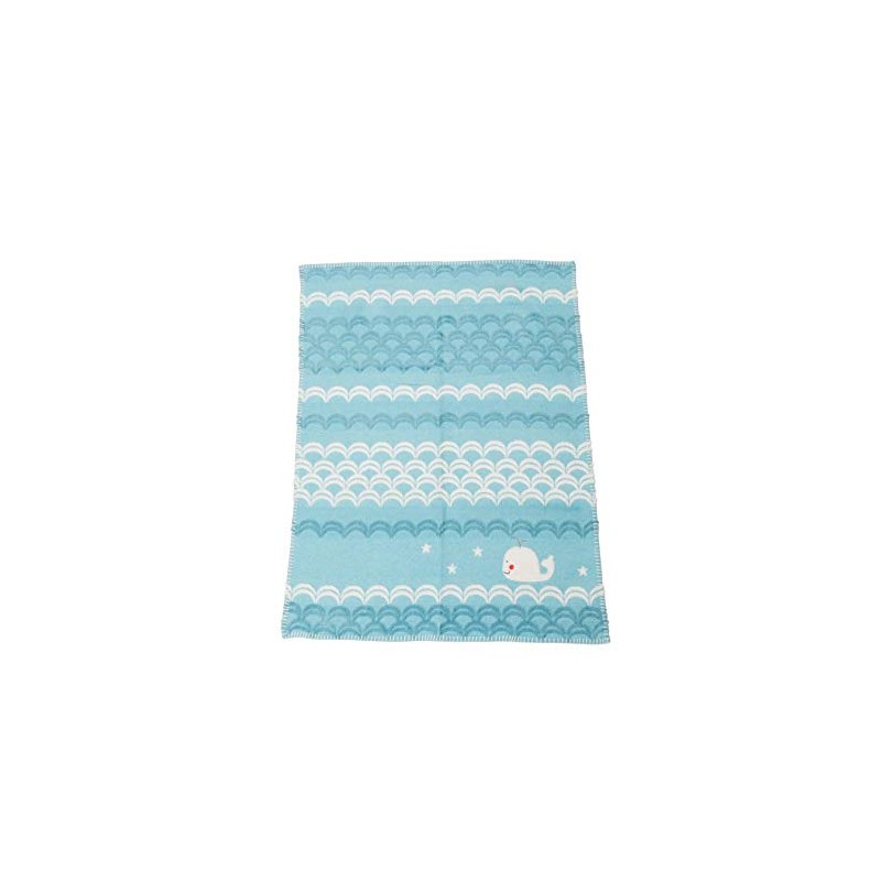 Fussenegger baby blanket cotton blend blue size 65x90 cm