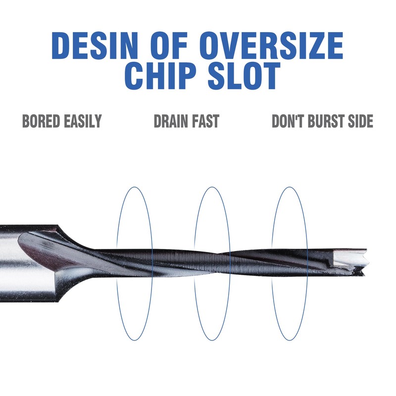 HUHAO Tipped Brad Point Boring Bits for Wood, Carbide Tipped