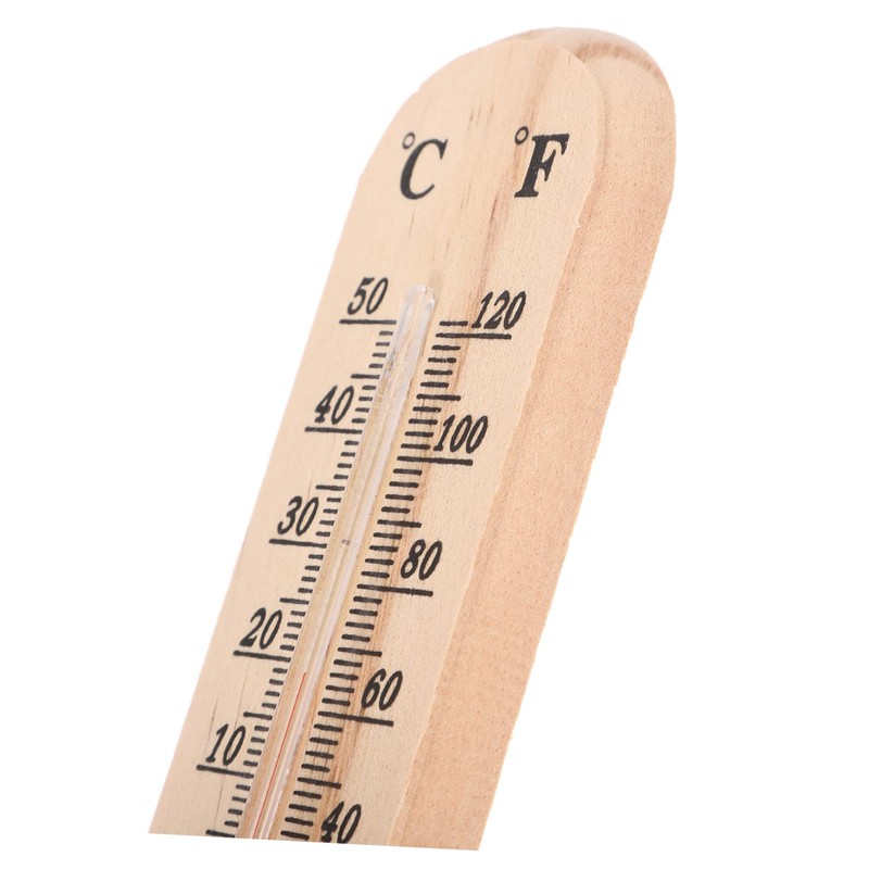 CAXUSD Professional Wall Thermometer Pcs Wooden Room Thermometers Accurate Temperature