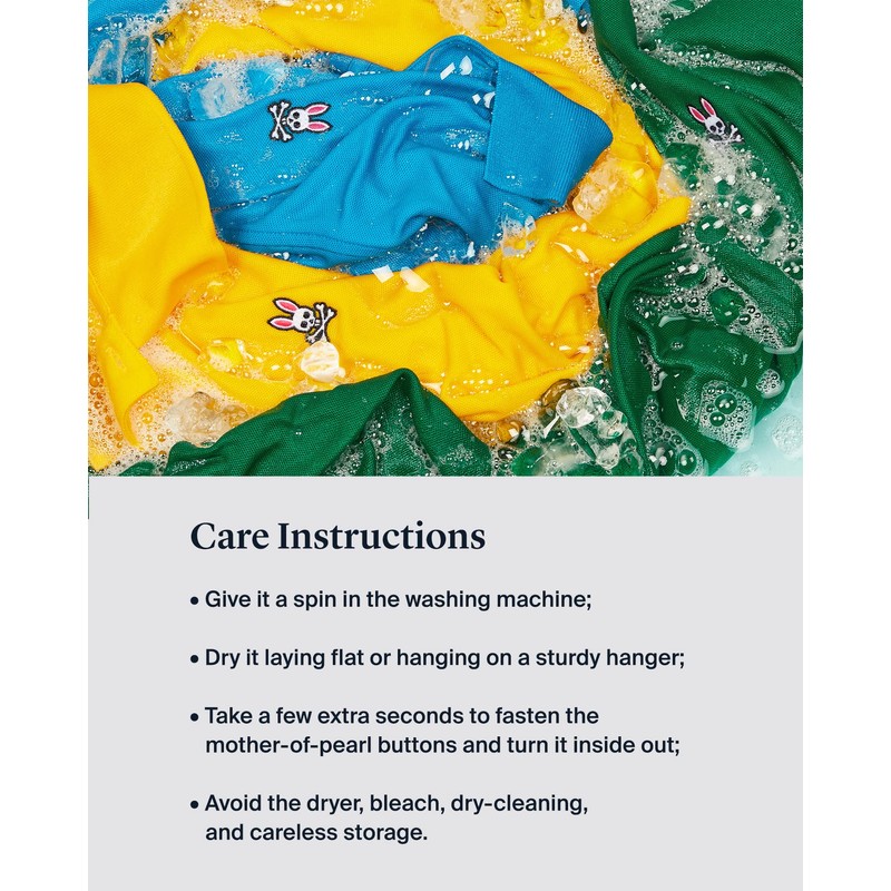 Psycho Bunny Men's Classic V-Neck Bunny T-Shirt (White, 7/X-Large)