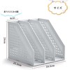 A4 File Box, 3 Tiers, File Stand, Desk Top Shelf,