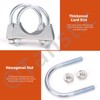 Tanstic 2 x 3 inch U-bolt clamp, exhaust U-clamp, silencer,