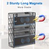 OUTWOLF Magnetic File Holder, 6-Tier Magnetic Wall Hanging File Organizer,