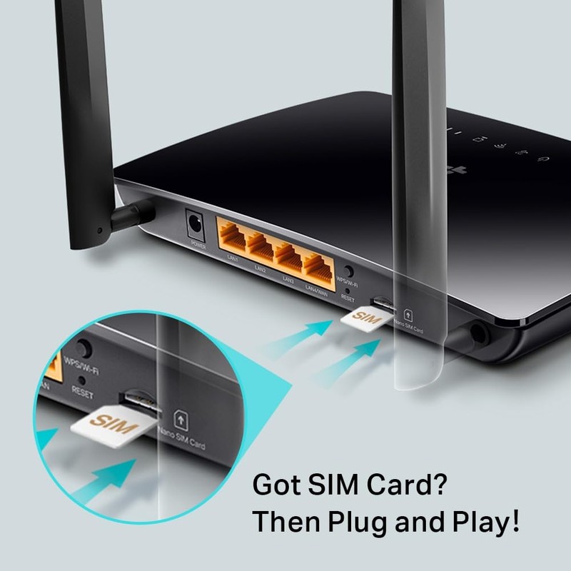 TP-Link AC750 Wireless Dual Band 4G LTE Router, Travel Router,