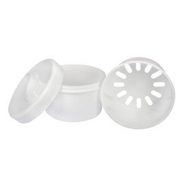 Denture Cup Braces Container with Strainer Screw Cap Medi-Inn