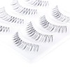 Musegetes MEN0024 False Eyelashes, Natural, Popular, 5 Pairs