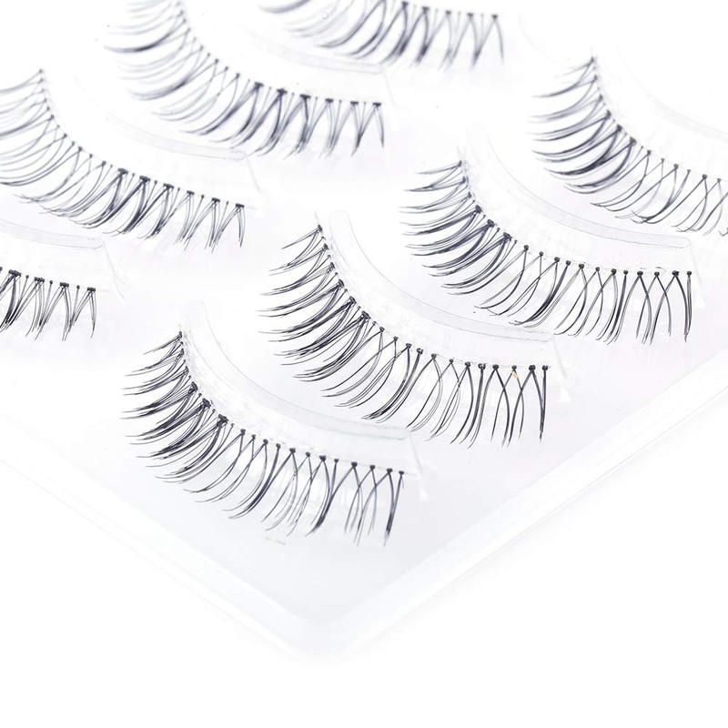 Musegetes MEN0024 False Eyelashes, Natural, Popular, 5 Pairs