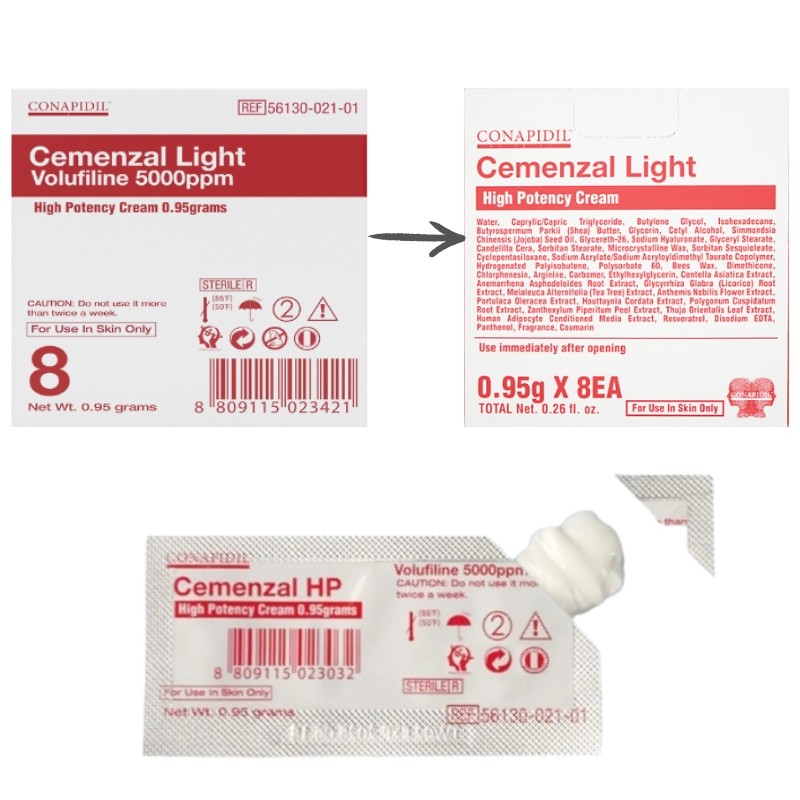 CONAPIDIL Cemenzal Light High Potency Cream 1ml*8pcs