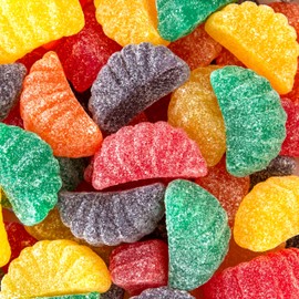 Fruit Slices - 2 Pound Bulk Pack (65 Count) - Assorted Fruit Jelly Candy - Unwrapped Wedges - Old Fashioned Christmas Candy for Gifting, Snaking, and Baking