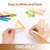 OWLKELA 100PCS Mini 2.5inch Lolly Sticks, Wooden Lollipop Sticks, Craft