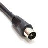 kenable Coaxial Satellite to TV Aerial Cable F type Plug