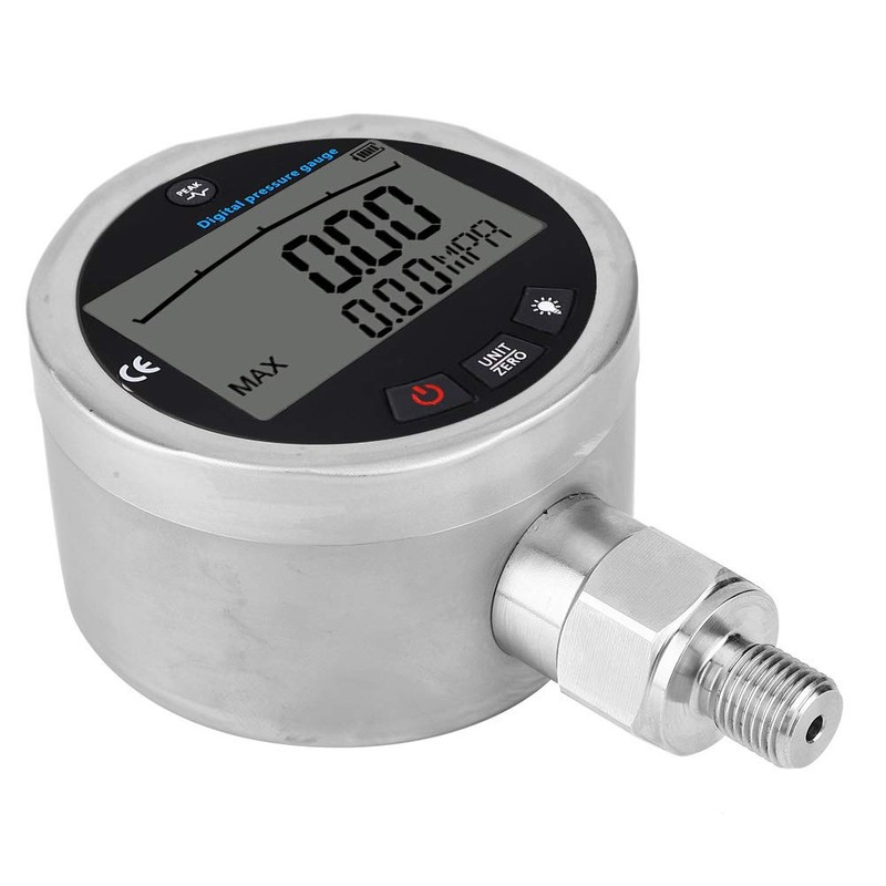 Digital Hydraulic Pressure Gauge, 400BAR 0‑40Mpa 5800PSI Pressure Manometer with
