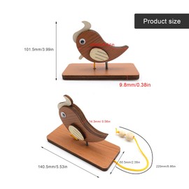 ZIJANG Door Bell, Woodpeckers Door Knockers, Doorbells & Doorbells Made of Wood for Nursery Doors to Protect Children's Privacy