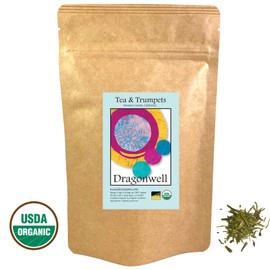 USDA Organic Dragonwell Loose Leaf Green Tea 8 oz