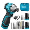 SEESII 16.8V Impact Driver Kit, 1/4" Hex Cordless Impact Driver