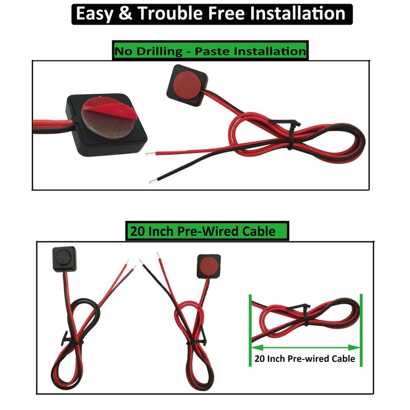 Momentary Push Button Switch 12V 24V Small Momentary Switch, 20