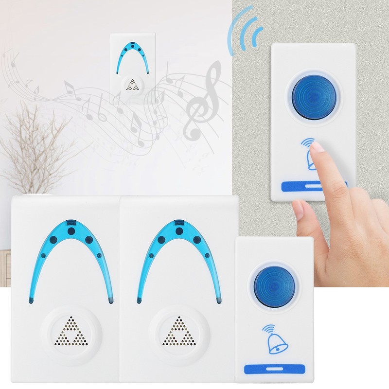 32 Melodies 1 Remote Button 2 Plugin Receivers Wireless Door