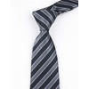Secdtie Men's Striped Jacquard Woven Silk Tie Formal Suit Necktie