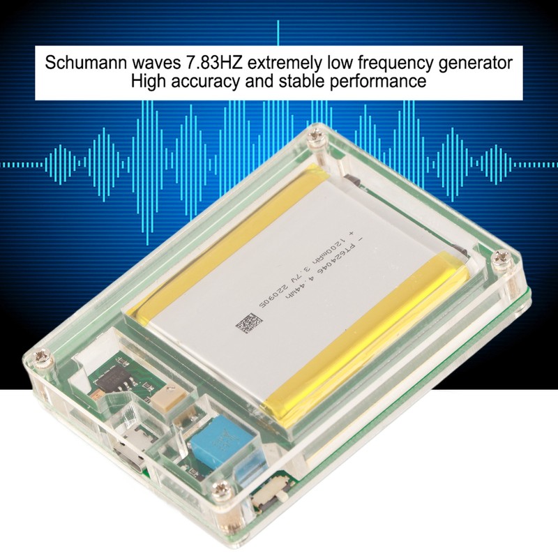 Ultra‑Low Frequency Pulse Generator Schumann Waves Sound Improvement Small Rechargeable