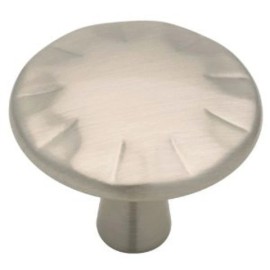 Liberty P18956-SN 1 1/4" Satin Nickel Notched Cabinet Drawer Pull Knob