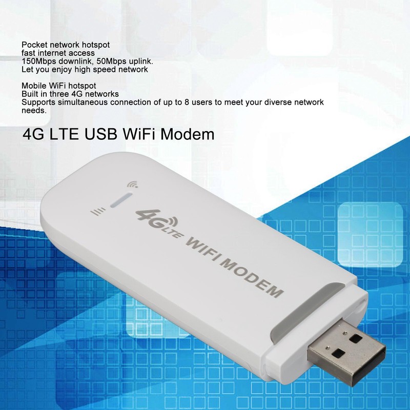 VBESTLIFE 4G LTE USB WiFi Dongle, Mobile Hotspot Router, 150Mbps