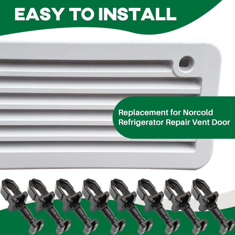 Terixe 8 Pack RV Refrigerator Vent Clips for Norcold 617772