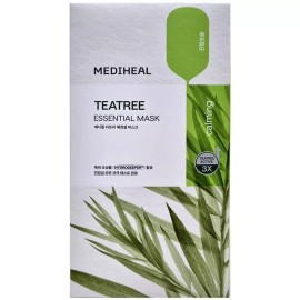 Mediheal 메디힐 티트리 에센셜 마스크 10매 1박스 Mediheal Tea Tree Essential Mask 10 Sheets 1 Box