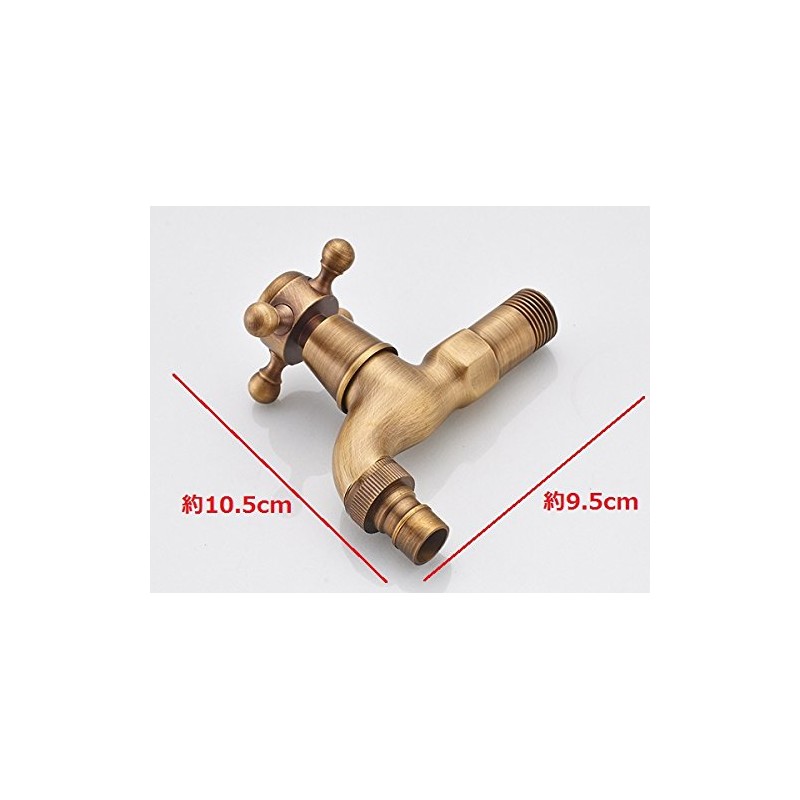 MINAKIKO Antique Scandinavian Style Faucet (Choice of Variations), Brass, Gardening,