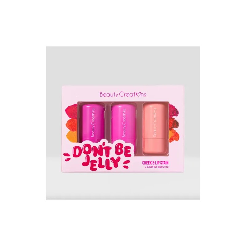 Set 3 Tintas Labial Mejilla Dont Be Jelly Beauty Creations®