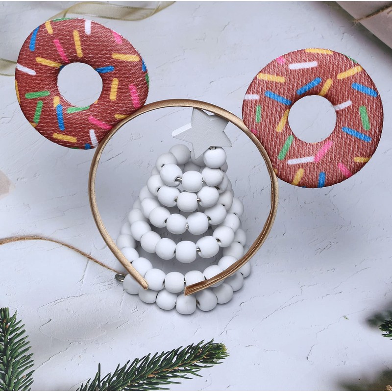 TOP HUNTER Donut Mouse Ears Headband for Donut Party Supplies