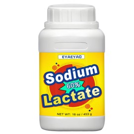 Sodium Lactate, 60% Concentration(16 oz) Sodium Lactate for Soap Making, DIY Skincare, Lotions, Humectant & Moisturizer - Premium Sodium Lactate Liquid - Cosmetic Grade (16 Ounces)