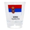 Serbia Flag Shot Glass